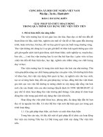 SÁNG KIẾN GIẢI  PHÁP TỔ CHỨC HOẠT ĐỘNG TRONG QUÁ TRÌNH XÂY DỰNG THƯ VIỆN TIÊN TIẾN