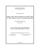 Chiến lược chuyển đổi số tại tổng công ty viễn thông viettel giai đoạn 2021 2025 