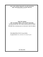 THUYẾT MINH ĐỀ TÀI KHOA HỌC  TÊN ĐỀ TÀI LÃNH ĐẠO, QUẢN LÝ BÁO CHÍ - TRUYỀN THÔNG