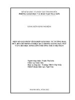 (SKKN 2022) một số giải pháp tích hợp giáo dục tư tưởng đạo đức hồ chí minh có hiệu quả trong giảng dạy ngữ văn cho học sinh lớp 8 trường THCS thị trấn 