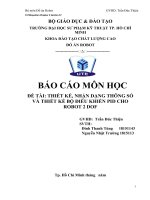 Thiết kế bộ nhận dạng thông số cho cánh tay robot 2 bậc tự do, bộ điều khiển