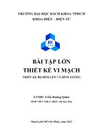 BÀI tập lớn THIẾT kế VI MẠCH THIẾT kế bộ đếm lên và đếm XUỐNG 