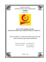 nghiên cứu, thiết kế hệ thống robot hút bụi thông minh điều khiển trên smartphone