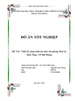 ĐỒ án tốt NGHIỆP đề tài thiết kế công trình tòa nhà văn phòng như sa, kiến thụy, TP hải phòng 