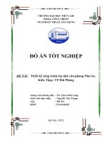 Trường: đại học thủy lợi                       bộ môn: xây dựng dân dụng và công nghiệp 