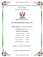 Báo cáo  Hệ thống điều khiển  Engine control