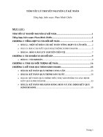 Tóm tắt lý thuyết nguyên lý kế toán