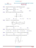 Bộ 5 đề luyện thi cấp tốc tốt nghiệp THPT 2021 môn toán có lời giải chi tiết và đáp án bộ 1 