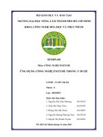 Ứng dụng enzyme trong y dược