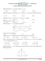 Đề thi tốt nghiệp THPT 2021 môn toán đợt 1 có đáp án và lời giải chi tiết mã đề 102 