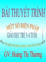 Một số biện pháp tổ chức hoạt động lễ hội có hiệu quả ở trường mầm non