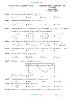 Đề thi thử tốt nghiệp toán 2022 chuyên đại học vinh có lời giải chi tiết lần 2 