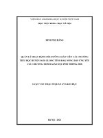 (Luận văn thạc sĩ) Quản lý hoạt động bồi dưỡng giáo viên các trường tiểu học huyện Đắk Glong tỉnh Đắk Nông đáp ứng yêu cầu Chương trình giáo dục phổ thông 2018