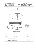 Tiểu luận nguyên lí chi tiết máy, đề 06