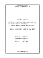 Nghiên cứu ảnh hưởng của các chất điều hòa sinh trưởng đến lan trầm tím (dendrobium nestor) trồng trong chậu tại thái nguyên  
