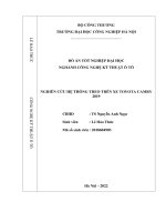 NGHIÊN CỨU HỆ THỐNG TREO TRÊN XE TOYOTA CAMRY  2019