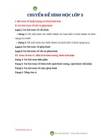 Các Dạng Toán Hình Học Lớp 3 Từ Cơ Bản Đến Nâng Cao Theo Chuyên Đề