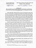 Kế hoạch về kịch bản tăng trưởng kinh tế (GRDP) quý II và 6 tháng đầu năm 2022