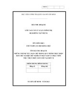 tiểu luận cao cấp chính trị   NHỮNG THÀNH tựu, hạn CHẾ TRONG QUÁ TRÌNH THỰC HIỆN dân chủ xã hội chủ nghĩa ở việt nam, liên hệ thực tiễn tại địa phương, đơn vị