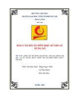 Thiết kế bộ đếm nhị phân, thuận, đồng bộ Kđ =16, sử dụng JKFF, hiển thị số đếm trên LED 7 thanh