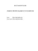 Xây dựng website thương mại điện tử NVT computer 