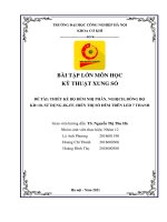 thiết kế bộ đếm nhị phân, nghịch, đồng bộ kd=10, sử dụng JK FF, hiển thị số đếm trên LED 7 thanh