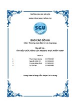 BÁO CÁO ĐỒ ÁN Môn Thương mại điện tử và ứng dụng   ĐỀ TÀI  TÌM HIỂU CHỨC NĂNG CỦA WEBSITE THỰC PHẨM VSHIP