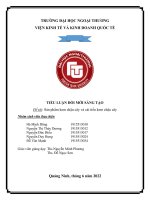 Bài tiểu luận môn đổi mới sáng tạo (2) 