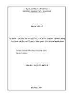 Nghiên cứu ứng xử của kết cấu chống trong đường hầm tiết diện hình chữ nhật cong chịu tải trọng động đất tt