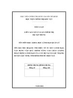 TIỂU LUẬN CCCT tìm HIỂU về tư DUY LÃNH đạo, vận DỤNG vào QUÁ TRÌNH NÂNG CAO CHẤT LƯỢNG HOẠT ĐỘNG LÃNH đạo của cán bộ tại xã lộc THẠNH, HUYỆN lộc NINH, TỈNH BÌNH PHƯỚC HIỆN NAY