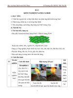 Báo cáo thực hành môn hóa dược                                 GV hướng dẫn DSCKI: hồ thị lan