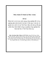 Phân tích vai trò của cách mạng công nghiệp đối với sự nghiệp phát triển kinh tế xã hội ở Việt nam. Liên hệ với ngành sản xuất ô tô tại Việt Nam. Bạn cần làm gì để góp phần thực hiện thành công sự nghiệp công nghiệp hóa hiện đại hóa ở Việt Nam hiện nay