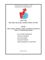 QUAN HỆ LĐ TRONG TỔ CHỨC