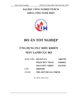 Đồ án tốt nghiệp ứng dụng plc điều khiển máy lạnh cục bộ