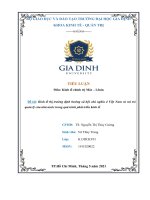 TIỂU LUẬN Môn Kinh tế chính trị Mác – Lênin Đề tài Kinh tế thị trường định hướng xã hội chủ nghĩa ở Việt Nam và vai trò quản lý của nhà nước trong quá trình phát triển kinh tế