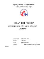 Điều khiển xe cân bằng sử dụng arduino
