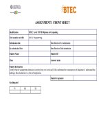 Programming(1621) GCS210120 dangvietminhman assignment1