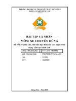 BÀI TẬP CÁ NHÂN MÔN XE CHUYÊN DÙNG ĐỀ TÀI Nghiên cứu, tìm hiểu đặc điểm cấu tạo, phạm vi sử dụng cần trục bánh xích