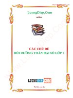 Phiếu học tập tuần toán 7 