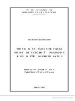 Thiết kế một số tài liệu trực quan nhằm tổ chức các hoạt động giáo dục bảo vệ môi trường cho trẻ 5 6 tuổi 