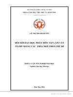 Đổi mới dạy học phân môn tập làm văn ở lớp 5 bằng các trò chơi theo chủ đề 