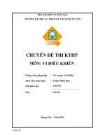 CHUYÊN ĐỀ THI KTHP MÔN VI ĐIỀU KHIỂN Đề bài  Nghiên cứu tìm hiểu đặc điểm cấu tạo phạm vi sử dụng Xe thang gấp