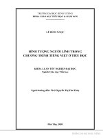 Hình tượng người lính trong chương trình tiếng việt ở tiểu học 