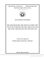 Thiết kế và sử dụng trò chơi học tập nhằm giáo dục bảo vệ môi trường cho trẻ 4 5 tuổi 