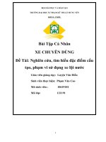 Bài Tập Cá Nhân XE CHUYÊN DÙNG Đề Tài Nghiên cứu, tìm hiểu đặc điểm cấu tạo, phạm vi sử dụng xe lội nước