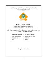 BÀI TẬP CÁ NHÂN MÔN XE CHUYÊN DÙNG ĐỀ TÀI NGHIÊN CỨU, TÌM HIỂU ĐẶC ĐIỂM CẤU TẠO XE KHOAN HẦM TỰ HÀNH