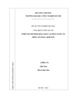 THIẾT KẾ MÔ HÌNH BÁO CHÁY VÀ PHUN NƯỚC TỰ  ĐỘNG SỬ DỤNG ARDUINO có CODE