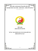 TIỂU LUẬN môn dược cổ TRUYỀN đề tài bài THUỐC YHCT có tác DỤNG điều TRỊ BỆNH HUYẾT áp CAO 