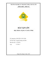 BÀI tập lớn học PHẦN MẠNG và máy TÍNH  2 