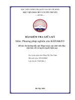 Đề tài xu hướng tiếp cận mega story của sinh viên học viện báo chí và tuyên truyền hiện nay 2 